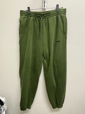 Levi's Men's Olive Green Fleece Joggers